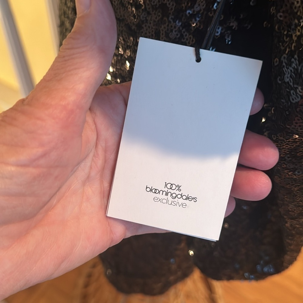 LINI NWT black sequins cocktail dress - Picture 7 of 14